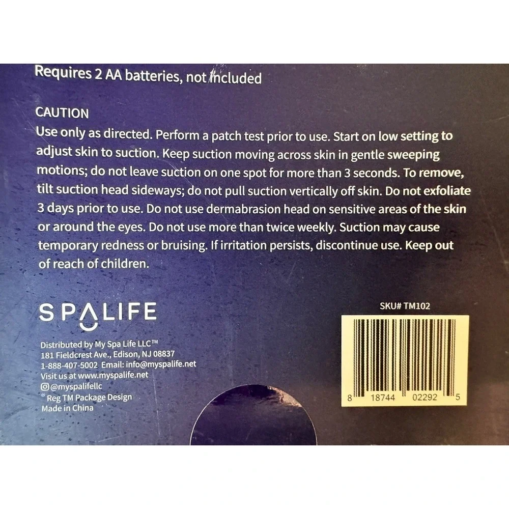 SPALIFE Electric‎ Facial Pore Cleaner Blackhead Remover w/ Attachments